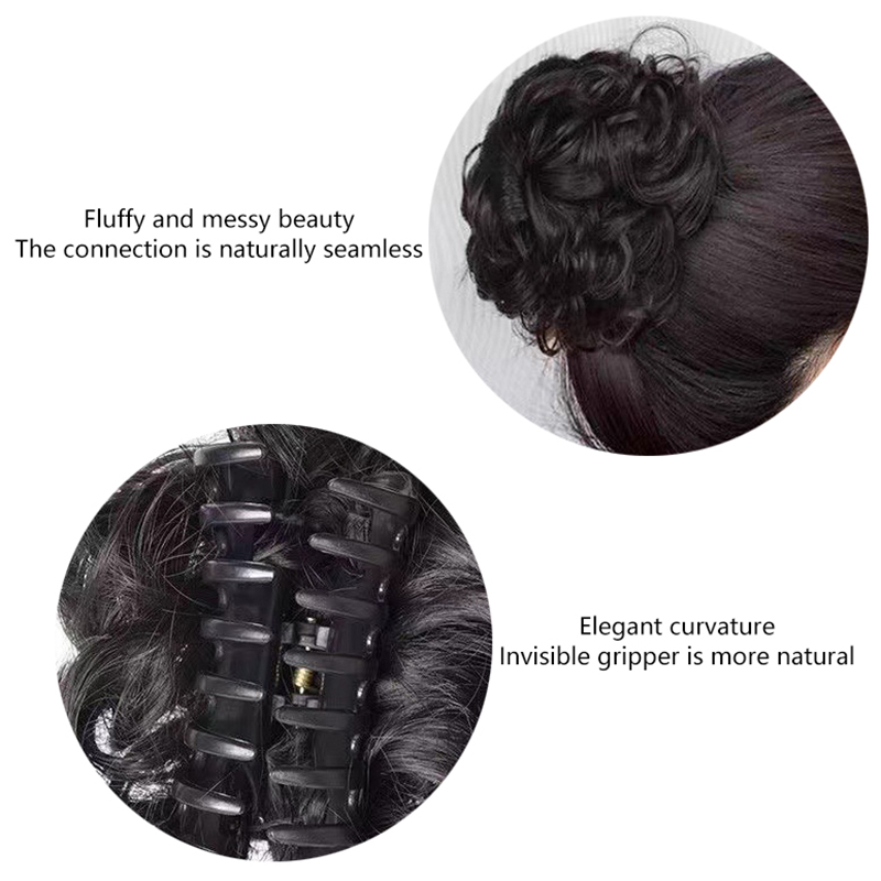 Claw Clip Messy Bun Hair Piece - Vly/Chignon Moño Desordenado con Pinza, Postizo