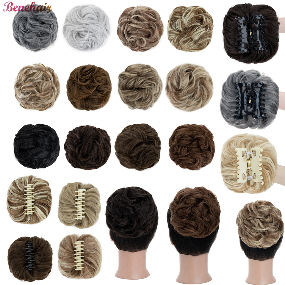 Claw Clip Messy Bun Hair Piece - Benehair-moño de pelo desordenado para mujer,