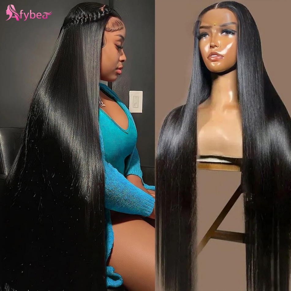 Lace Front Wigs - Pelucas de cabello humano liso de