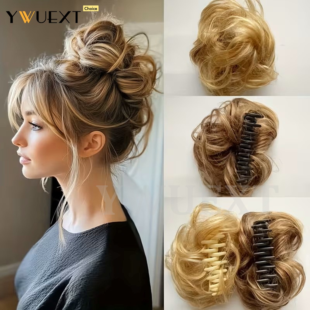 Claw Clip Messy Bun Hair Piece - 40 g/paquete Clip de garra en
