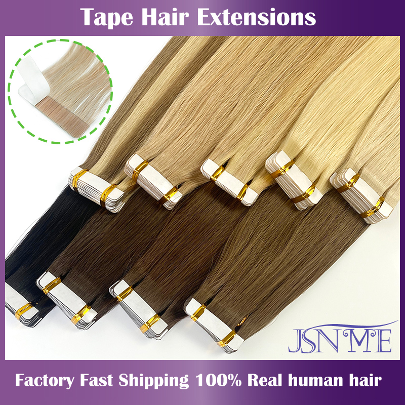 Invisible Tape In Extensions Real Hair - Extensiones de cabello con cinta JSNME