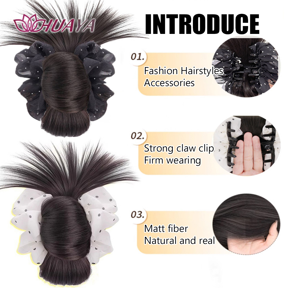 Extensiones de cola de caballo - Claw Clip Messy Bun Hair Piece reseña y precio