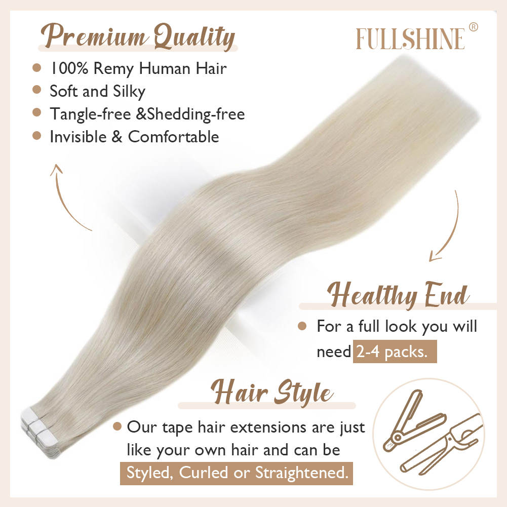 Extensiones de cabello con cin - Invisible Tape In Extensions Real Hair reseña y precio