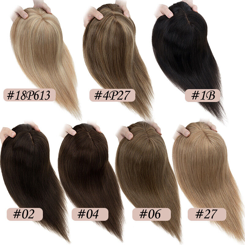 Peluquín con Base de seda para - Seamless Clip In Hair Extensions Human Hair reseña y precio