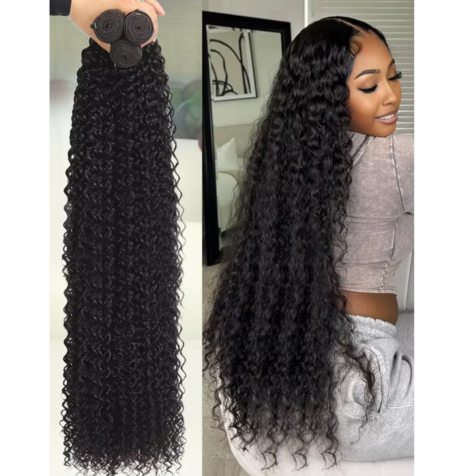 Mechones de ondas profundas co - Deep Wave 3 Bundles With Closure reseña y precio