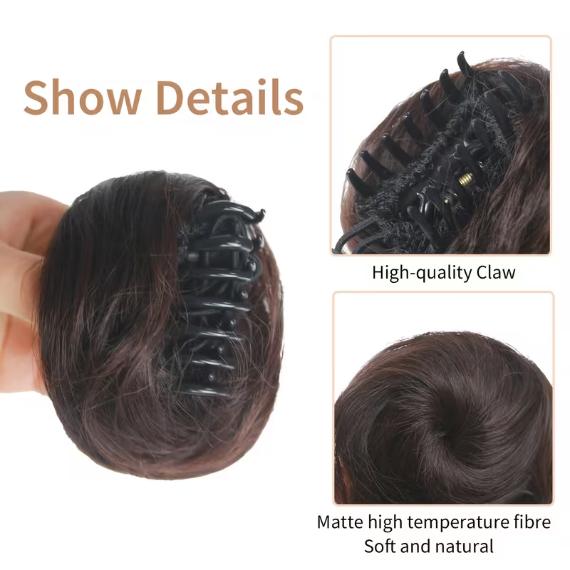 Pinza para el pelo con moño si - Claw Clip Messy Bun Hair Piece reseña y precio