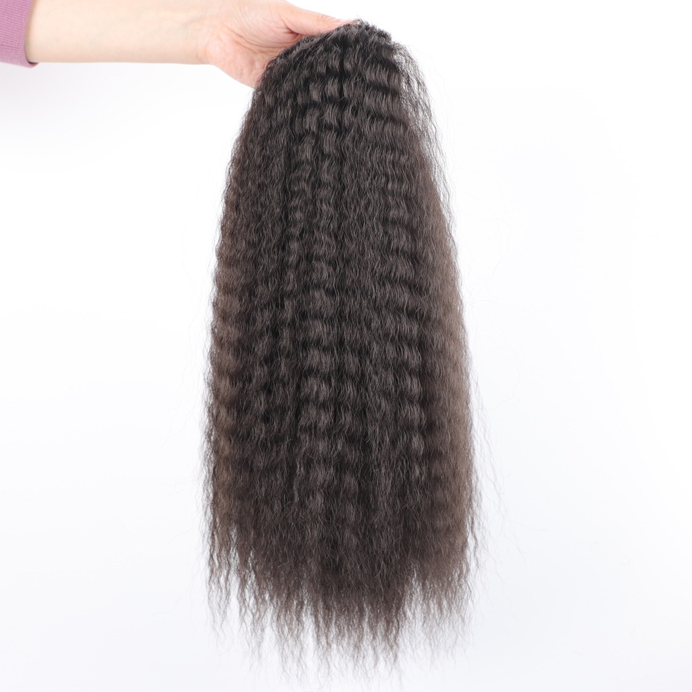 Cola de Caballo sintética fals - Drawstring Afro Curly Puff Ponytail reseña y precio