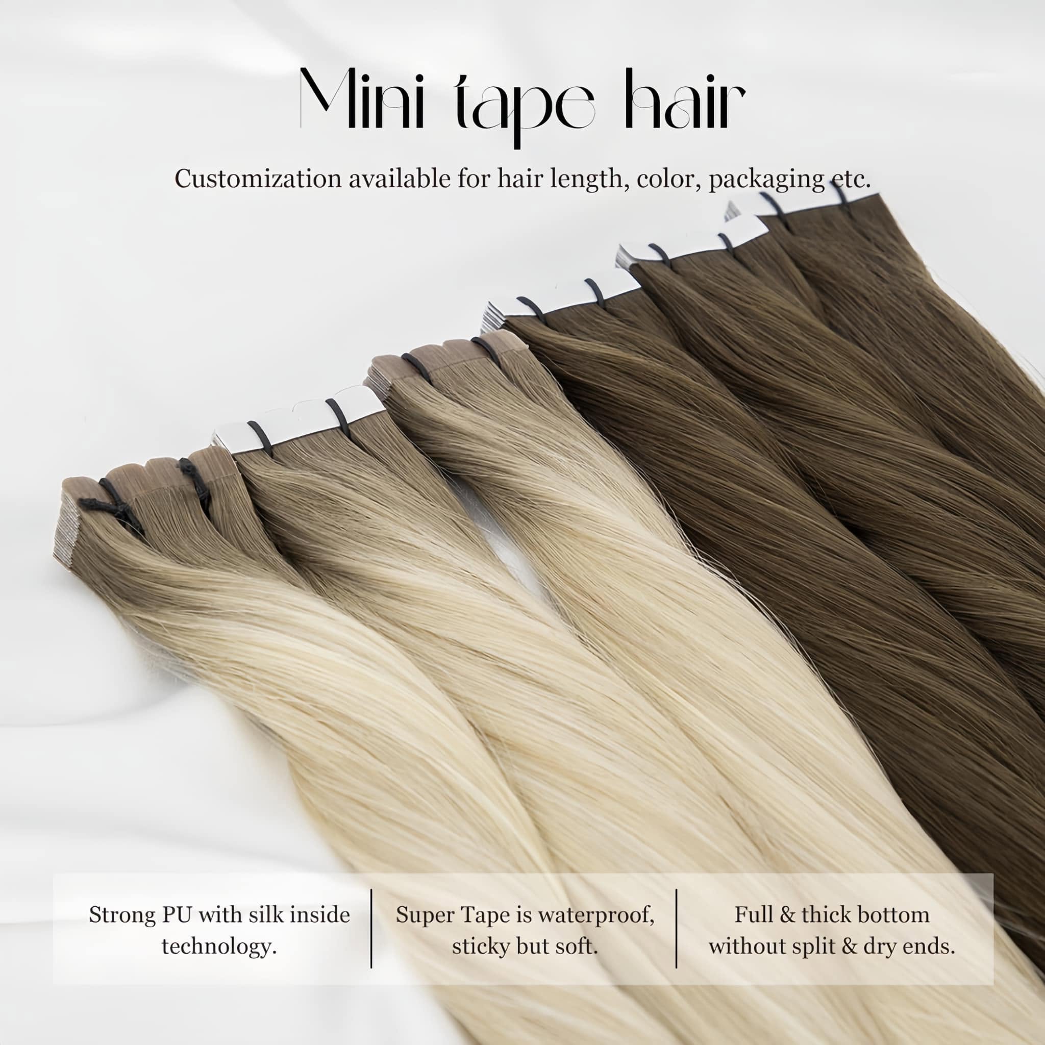 Extensiones de cabello humano  - Invisible Tape In Extensions Real Hair reseña y precio