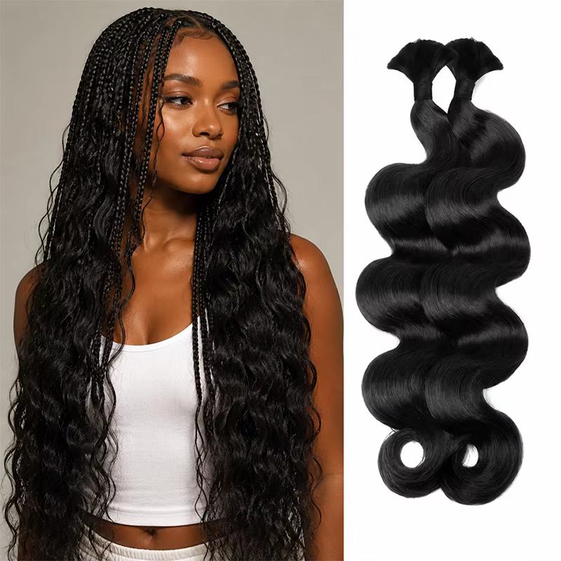 12A 12-30 Pulgadas 1-5 Piezas  - Water Wave Bulk Human Hair For Braiding reseña y precio