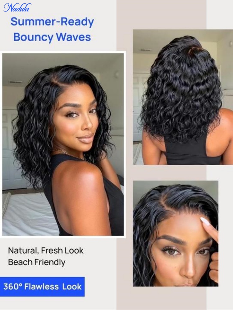 Peluca BOB Nadula 13x4 con enc - Pre Parted 13X4 Lace Front Bob Wig reseña y precio