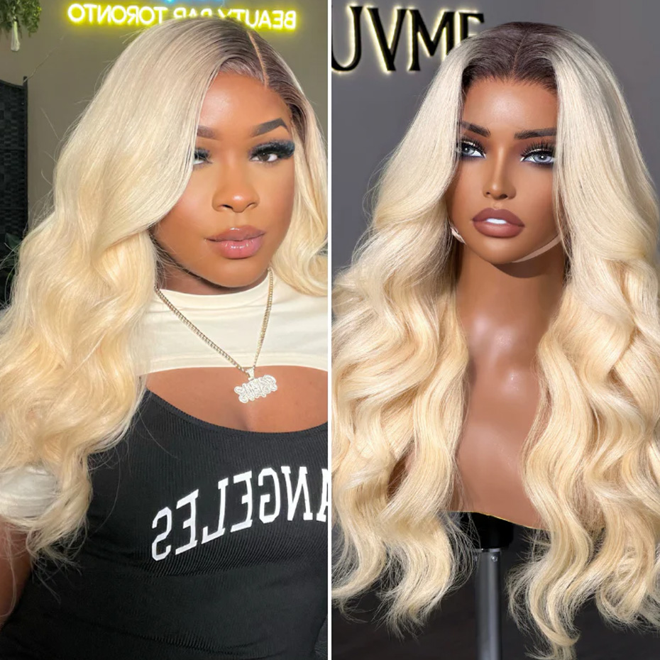 Pelucas de cabello humano rubi - 613 Blonde Body Wave Lace Front Wig reseña y precio