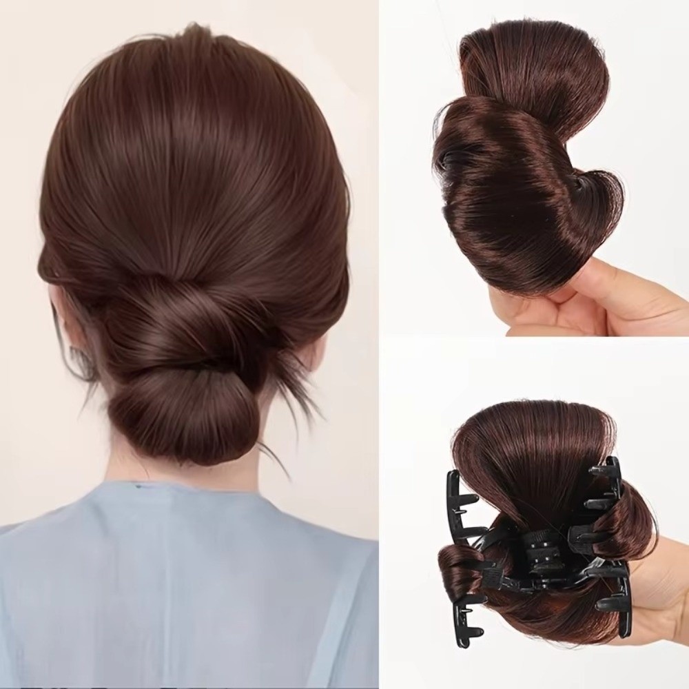 Peluca de moño de pelo natural - Claw Clip Messy Bun Hair Piece reseña y precio