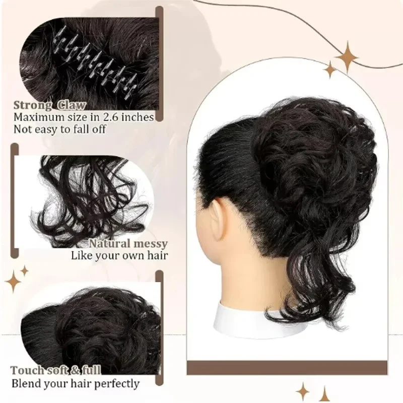 Moño de pelo desordenado para  - Claw Clip Messy Bun Hair Piece reseña y precio