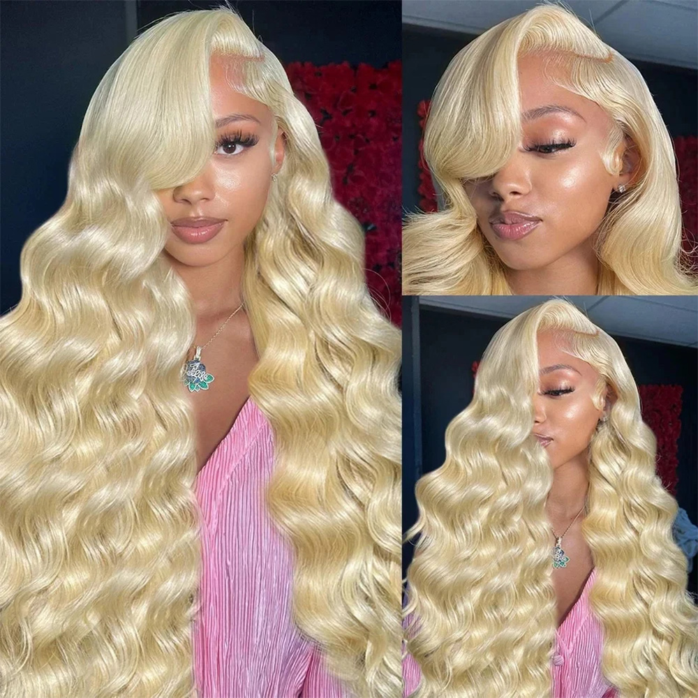 613 13x6 HD Peluca Frontal de  - 613 Blonde Body Wave Lace Front Wig reseña y precio