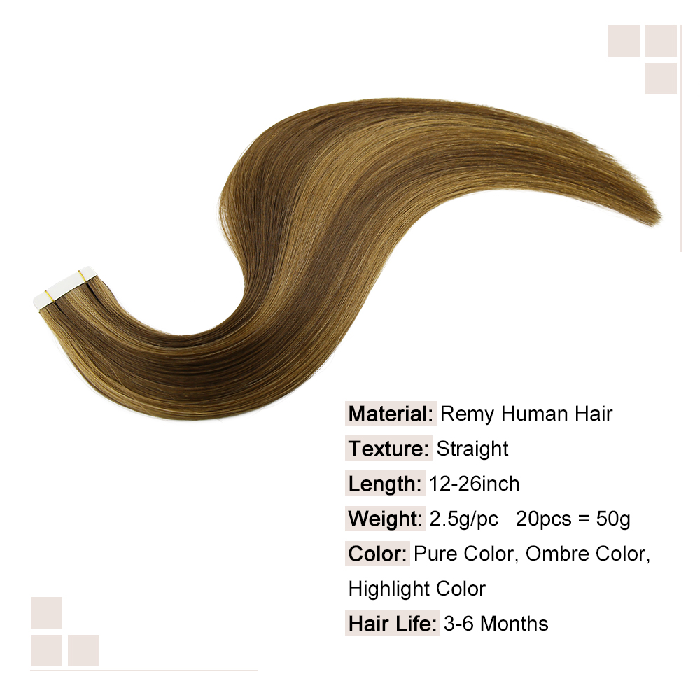 Extensión de cabello humano li - Invisible Tape In Extensions Real Hair reseña y precio