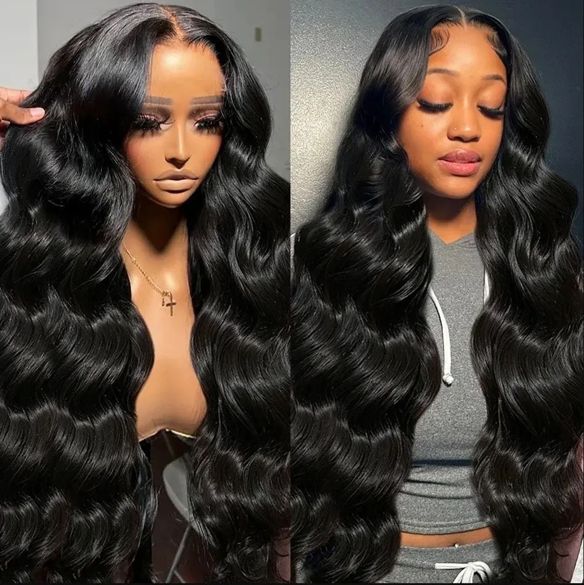 Peluca frontal de encaje sinté - Synthetic Wigs reseña y precio