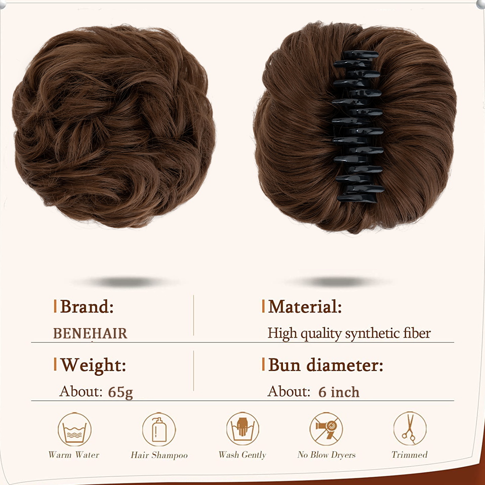 Benehair-moño de pelo desorden - Claw Clip Messy Bun Hair Piece reseña y precio