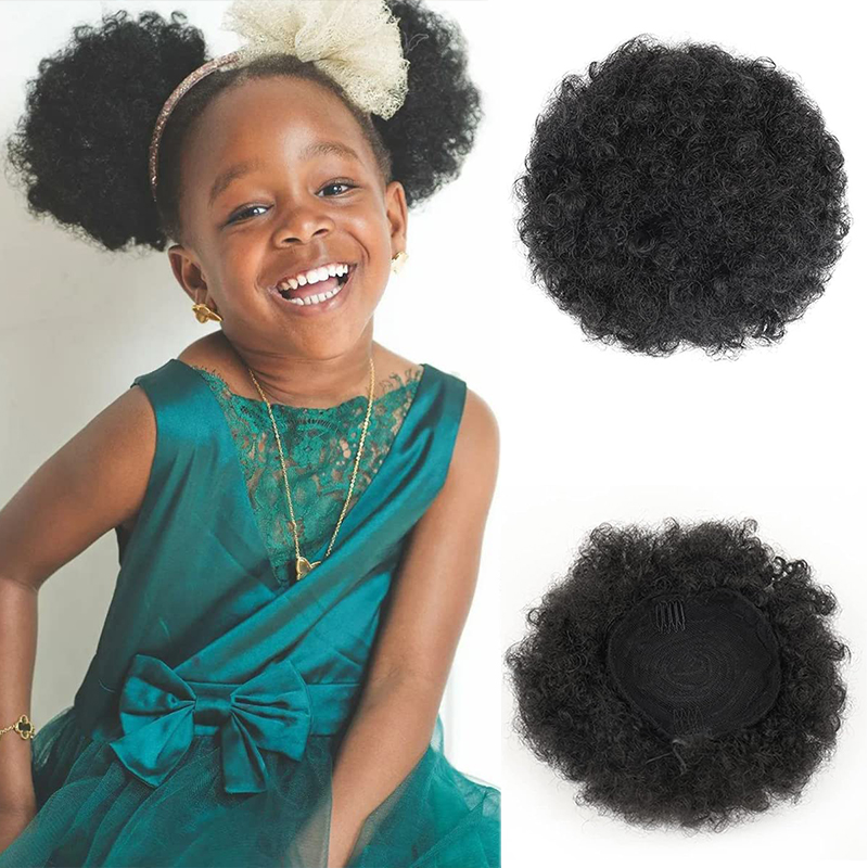 Cola de Caballo Afro Puff de 6 - Drawstring Afro Curly Puff Ponytail reseña y precio
