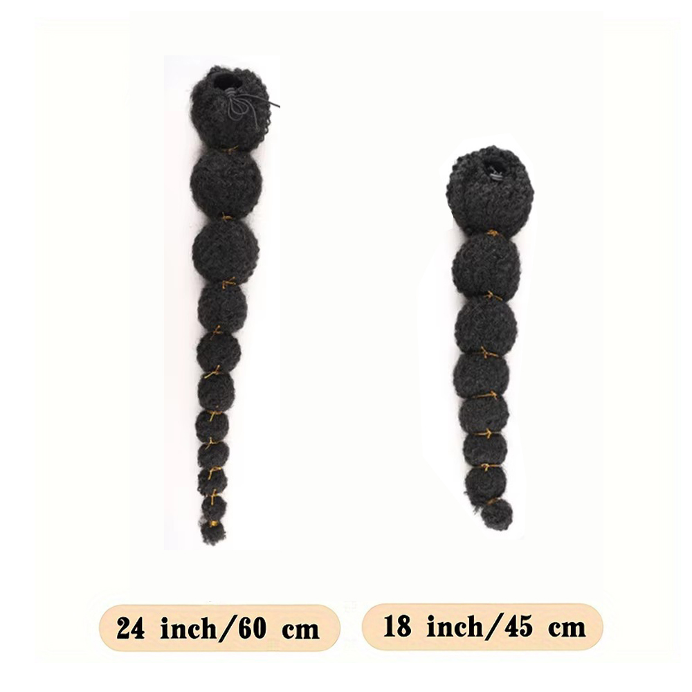 Extensión de Cola de Caballo A - Drawstring Afro Curly Puff Ponytail reseña y precio