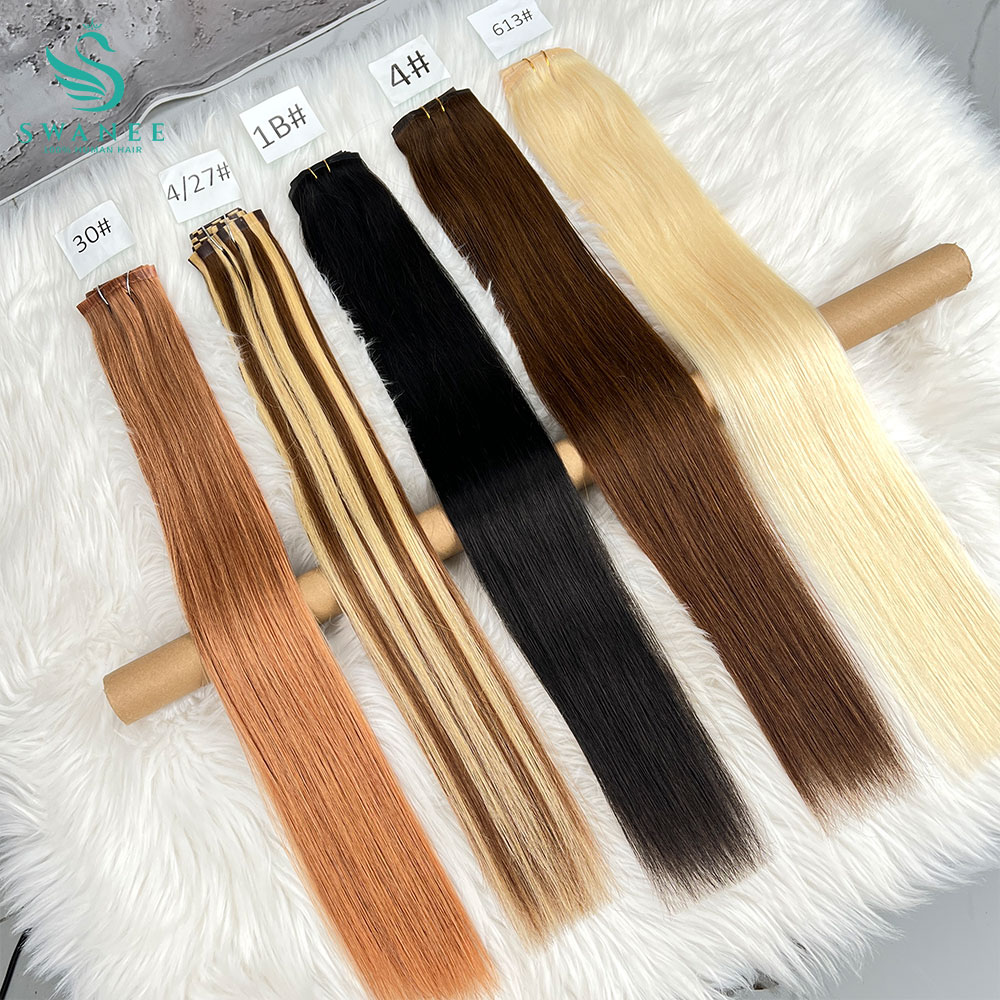Extensiones de Cabello con Cli - Seamless Clip In Hair Extensions Human Hair reseña y precio