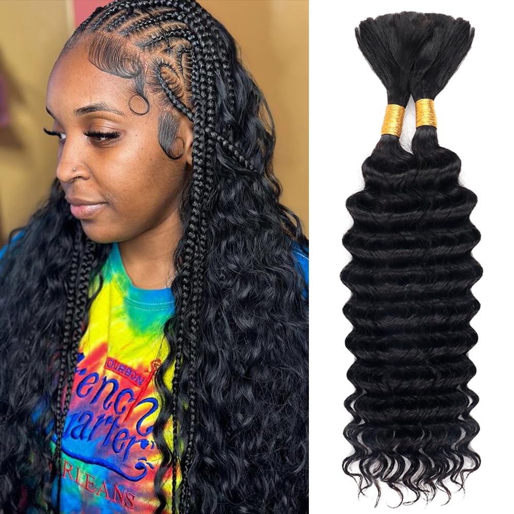 Cabello Humano Virgen a Granel - Water Wave Bulk Human Hair For Braiding reseña y precio