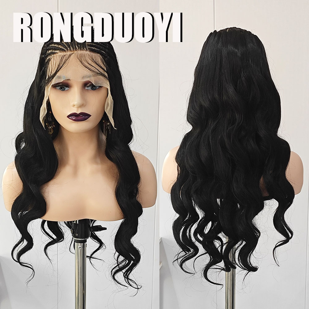 Peluca Sintética Negra Trenzad - Synthetic Braided Wigs For Black Women reseña y precio
