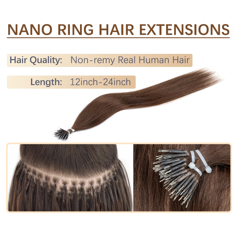 Extensiones de Cabello Nano BO - Invisible Tape In Extensions Real Hair reseña y precio