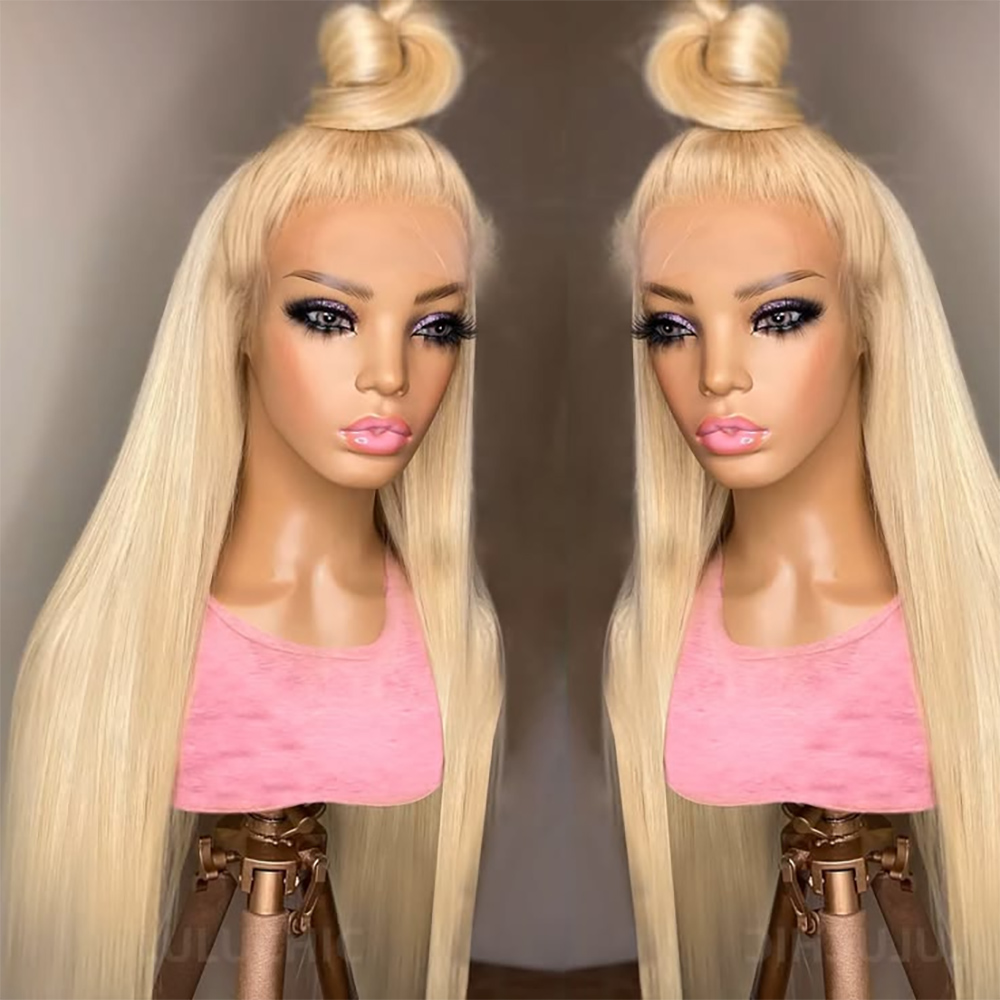 Peluca de Cabello Humano Rubio - 613 Blonde Body Wave Lace Front Wig reseña y precio