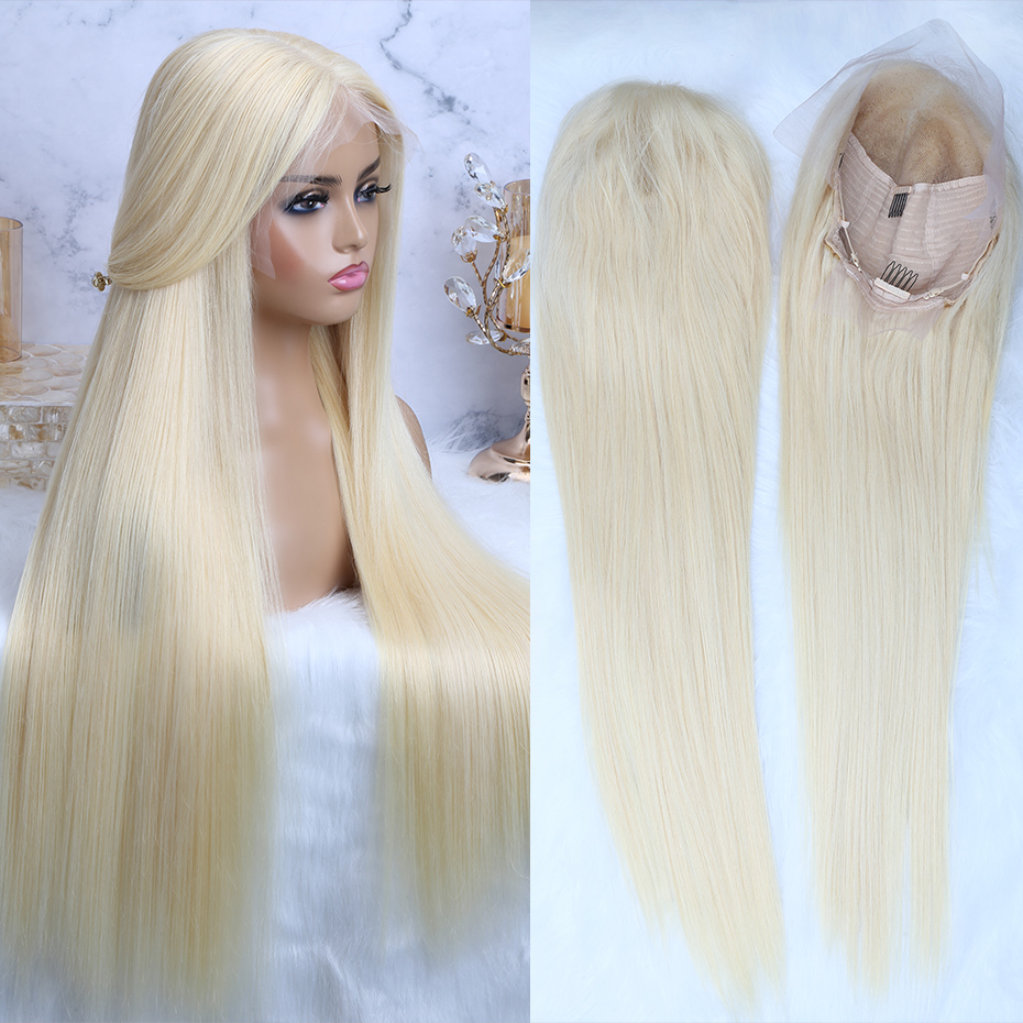 Peluca de Cabello Humano Rubio - 613 Blonde Body Wave Lace Front Wig reseña y precio