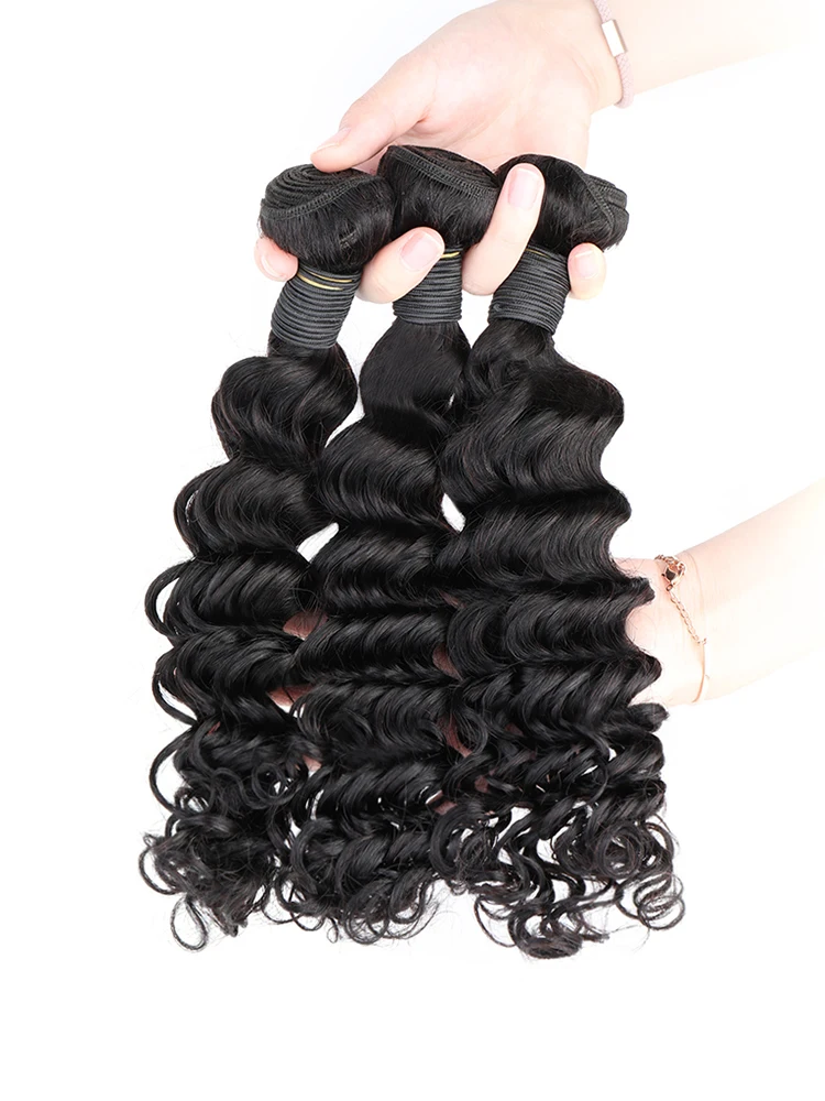 Mechones de onda profunda con  - Deep Wave 3 Bundles With Closure reseña y precio