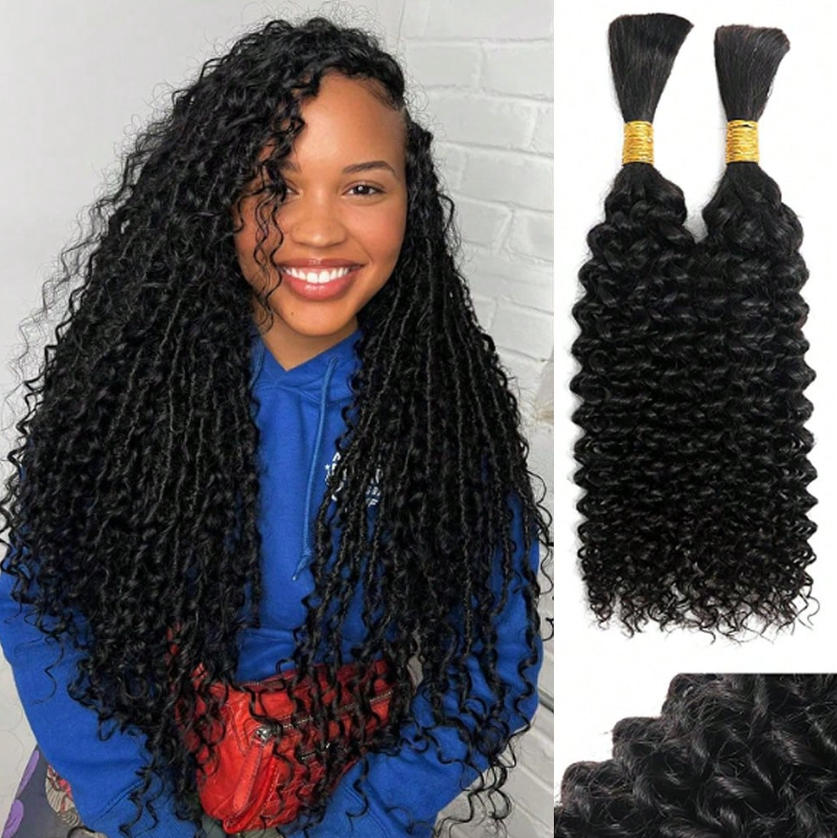 Cabello Humano para Trenzas si - Water Wave Bulk Human Hair For Braiding reseña y precio