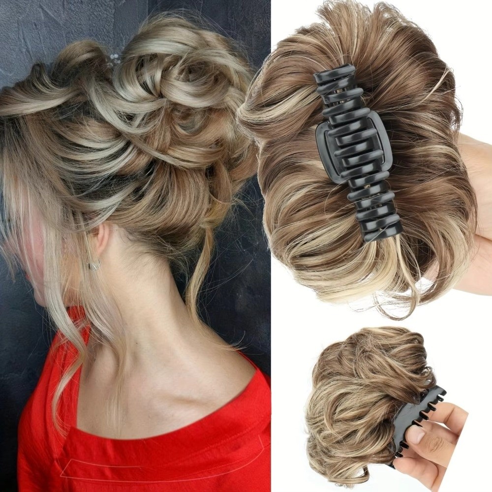 Pinza para moño despeinado, po - Claw Clip Messy Bun Hair Piece reseña y precio